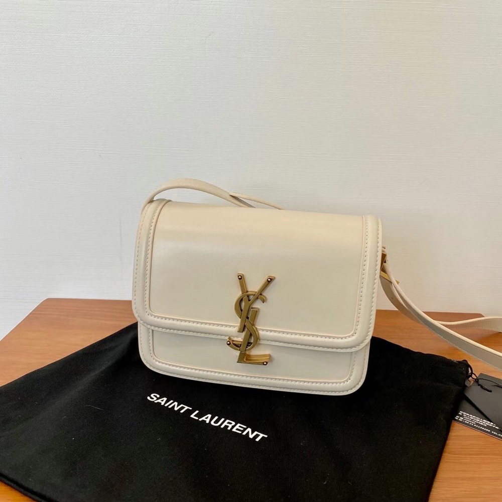 Saint Laurent Solferino Small Bag In White Calfskin TDBS28804