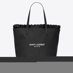 Saint Laurent Teddy Shopping Bag In Raffia TDBS28787